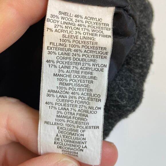 Children’s Place Boys 18M Wool Blend Coat w/Hood - Picture 7 of 8